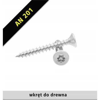 Vrut Vruty do dřeva zápustné hlavy Tx 4×12 pozinkované AN 201 - 50 ks