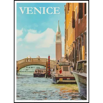 Obraz Plakát Benátky - Itálie bez rámu 50 x 70 cm