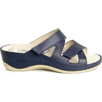 Dámské pantofle Batz Dámské kožené pantofle EVELIN - Modrá Velikost: 37