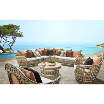 Zahradní sestava Zahradní 7 místná rohová sedací souprava Shenzhou X