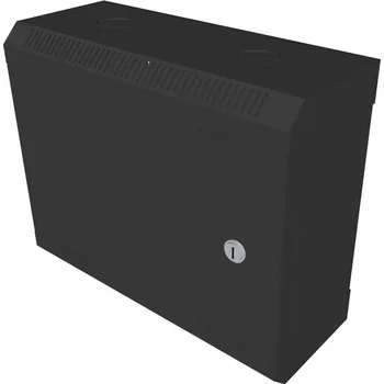Rozvaděč RACK DATACOM 10" nástěnný rozvaděč 6U,140 mm (plech) černý