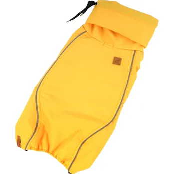 Obleček pro psa Pláštěnka Cloudy buldoček - žlutá XL
