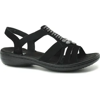 Dámské sandále RIEKER 60806-00 black, dámské sandály vel.41