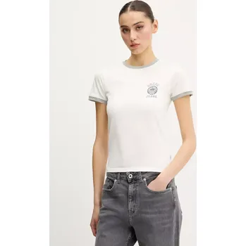 Bavlněné tričko Guess Jeans W5GI35.KCTX1 béžová 01X, vel. M