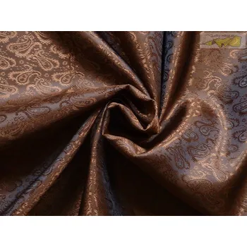 žakárová podšívka cachemire 102 hnědá