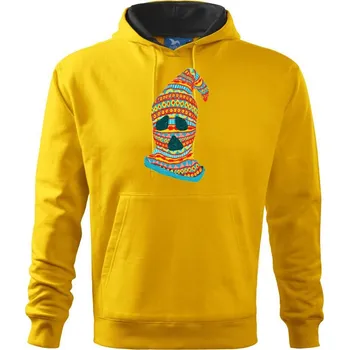 Pánská mikina Ghost thief - Mikina pánská Cape s kapucí - M ( Žlutá )