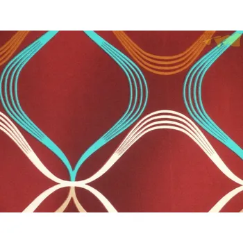 vínové hedvábí 3218 vlnový vzor