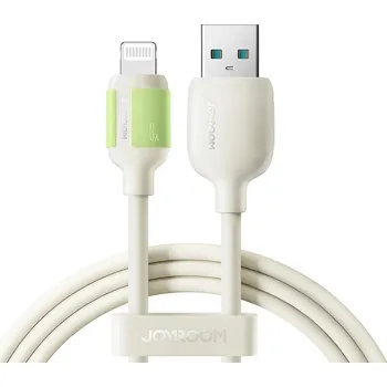 Datový kabel Joyroom S-A53 kabel USB - Apple Lightning / 1,2m / 3A / béžový / fluorescentní