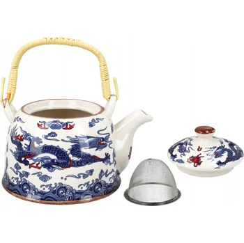 Konvice na čaj Tradiční keramická Konvice Hanipol 0,9 l vícebarevná