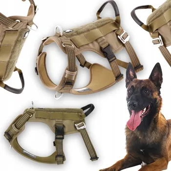 Postroj pro psa POSTROJE PROTI ÚNIKU PRO PSA REFLEXNÍ TRUELOVE SAFE HIKING KHAKI L