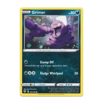 Karetní hra Pokémon karta Grimer 100/189