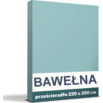 Prostěradlo LUX Prostěradlo Tradiční 200 x 220 cm bez gumy BAVLNA 100%, tyrkysová barva