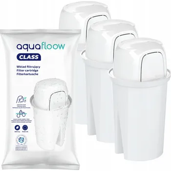 Filtrace vody 3x Aquafloow filtr do filtrační konvice skleněné Wessper Dafi - náhradní filtr