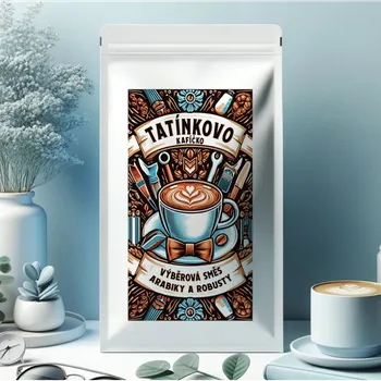 Káva Ahome Tatínkovo kafíčko hnědé zrnková káva 100 g