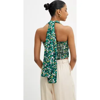 Dámská halenka Halenka Weekend Max Mara dámská, zelená barva, vzorovaná, 2515161026600 77X, vel. 36