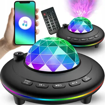 Noční světlo NOČNÍ LAMPA PROJEKTOR NOČNÍ OBLOHY NEBE VESMÍR OTOČNÁ LED 2v1 PROJEKTOR + DÁLKOVÉ OVLÁDÁNÍ