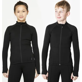 Dámská mikina AXELYS Dětská mikina na krasobruslení 10 LET ČERNÁ