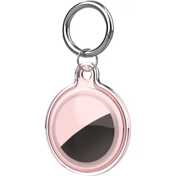 Lokátor HT Držák / pouzdro pro Apple AirTag / s karabinou / IPX8 / růžová / 5907769372339