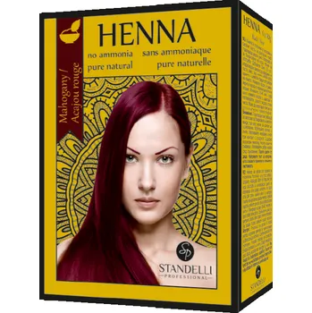 Standelli professional Henna 100% přírodní barva na vlasy Mahogany (mahagónová) 6x10 ml6x