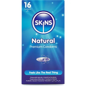 Kondom Kondom Skins Natural Cube 16 ks - s kupónem KUP15 cena 180 Kč + extra diskrétní expedice