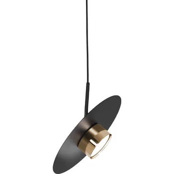 Kaja Burgas závěsné svítidlo 1x10 W černá-zlatá K-5456