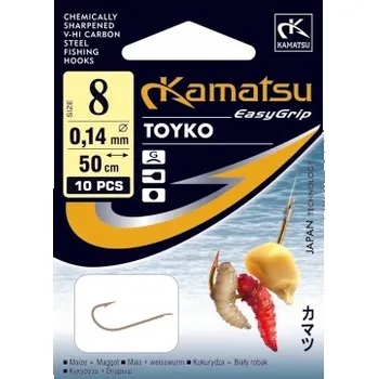 Rybářský háček Zemní Háčky s návazcem a protihrotem Kamatsu Toyko 10 ks