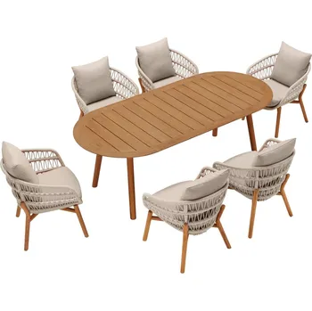 Zahradní sestava Zahradní 6 místná jídelní souprava VASCA TAUPE