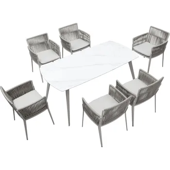 Zahradní sestava Zahradní 6 místná jídelní souprava HESTIA TAUPE