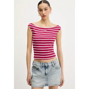 Top Tommy Jeans DW0DW20234 růžová 43X, vel. XS