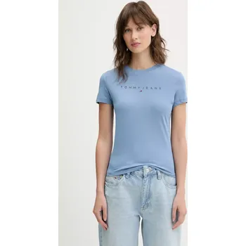 Pánské tričko Bavlněné tričko Tommy Jeans modrá barva, DW0DW20315 55X, vel. XL