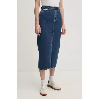 Dámská sukně Džínová sukně Calvin Klein Jeans J20J224531 námořnická modř 59J, vel. 28