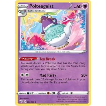 Karetní hra Pokémon karta Polteageist 083/189
