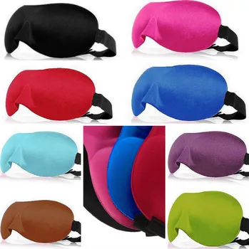 Škraboška na spaní Maska na oči a na spaní tvarovaná pevná černá