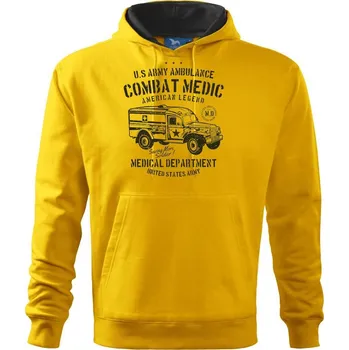 Pánská mikina US Army Ambulance - Mikina pánská Cape s kapucí - 3XL ( Žlutá )