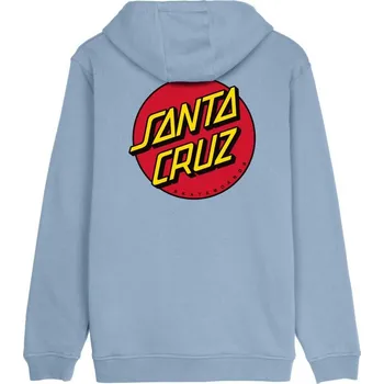 Pánská mikina SANTA CRUZ mikina - Classic Dot Chest Hood Fresh Blue (FRESH BLUE) velikost: XXL