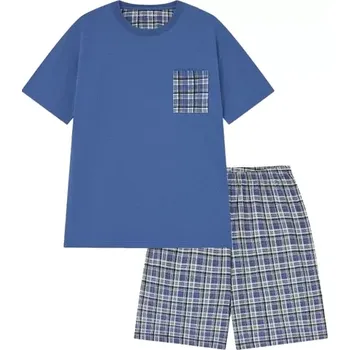 Pánské pyžamo Pánské pyžamo WOLF S2575A modré vel.M