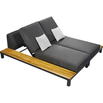 Zahradní lehátko Zahradní set lehátek POLO 2.0 BLACK