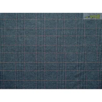 šedá vlněná látka na kostýmy 2191 s kostkou