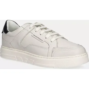 Pánská obuv Kožené sneakers boty Emporio Armani X4X568.XN162.U065 béžová 01X, EUR 45
