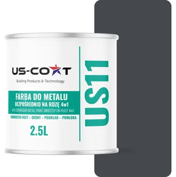 barva na kov Barva antikorozní barva na kov US-Coat 2,51 l GRAFITOVÁ RAL7024 matná