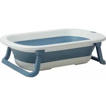 koupací vanička Babyhood BH-323B Komfortní skládací dětská vanička modrá