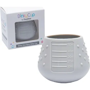 Učíčí hrneček ze silikonu Tidy Tot - Dinky cup Grey