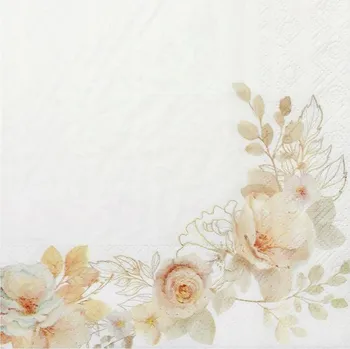 Papírový ubrousek PAPÍROVÉ UBROUSKY KVĚTINY SOFTNESS 33X33 CM 20 KS NAROZENINY OSLAVA