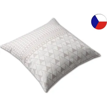 Povlak na dekorativní polštářek Luxusní saténový povlak na polštář 40x40 GEON Mozaika káva