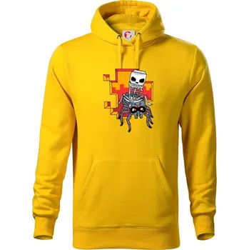 Pánská mikina Minemania (Pecka design) - Mikina pánská Cape s kapucí - M ( Žlutá )