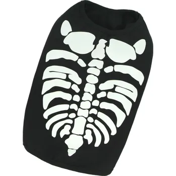 Obleček pro psa Tričko Lumi Kostra - černá L