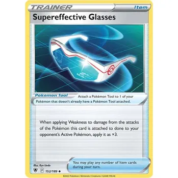 Společenská hra Pokémon karta Supereffective Glasses 152/189