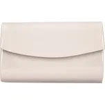 Dámské pevné lesklé psaníčko 216 béžovohnědé |KabelkyproVas.cz