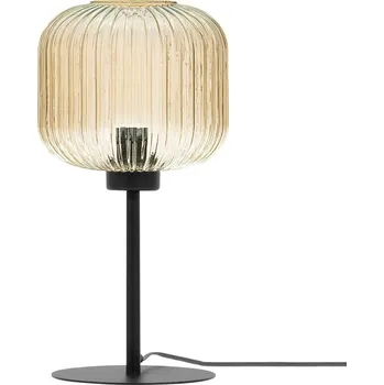 Lampička Kaja Clark stolní lampa 1x15 W černá-jantarová K-5656