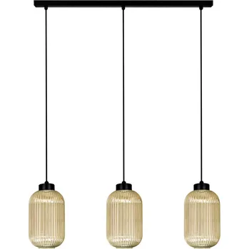 Kaja Fadiga závěsné svítidlo 3x15 W černá-jantarová K-5744